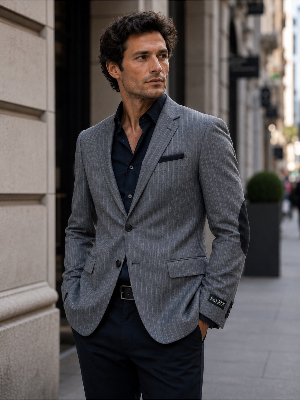 NWT Ralph Lauren Herringbone Elbow Patch Sports coat Blazer Size 20 R